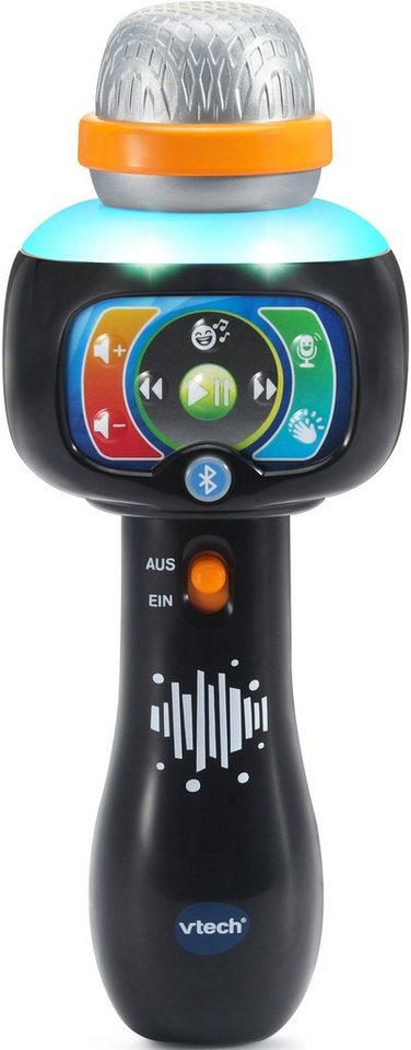 Vtech® Mikrofon VTechBaby, Magisches Singspaß-Mikrofon, mit Licht,  Bluetooth-Funktion und Stimmverzerrer, Inklusive 15 vorinstallierte Lieder  und Stimmverzerr-Taste mit vier Effekten