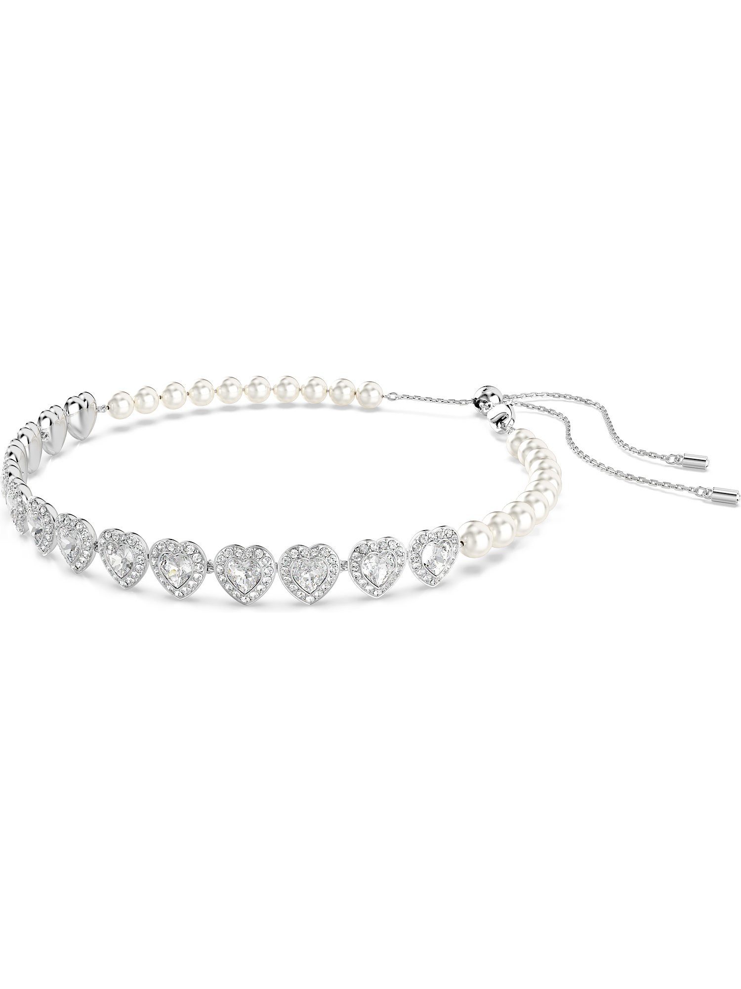 Swarovski Collier Swarovski Damen-Kette Metall Swarovski-Kristall günstig online kaufen