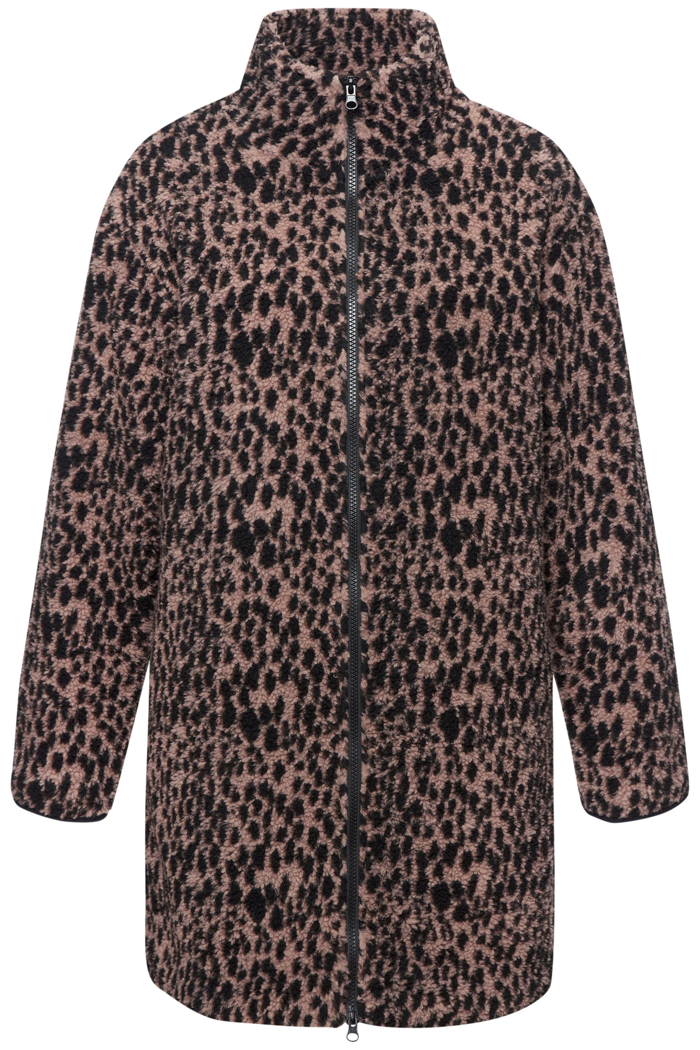LASCANA Fleecejacke im Leomuster in weicher günstig online kaufen