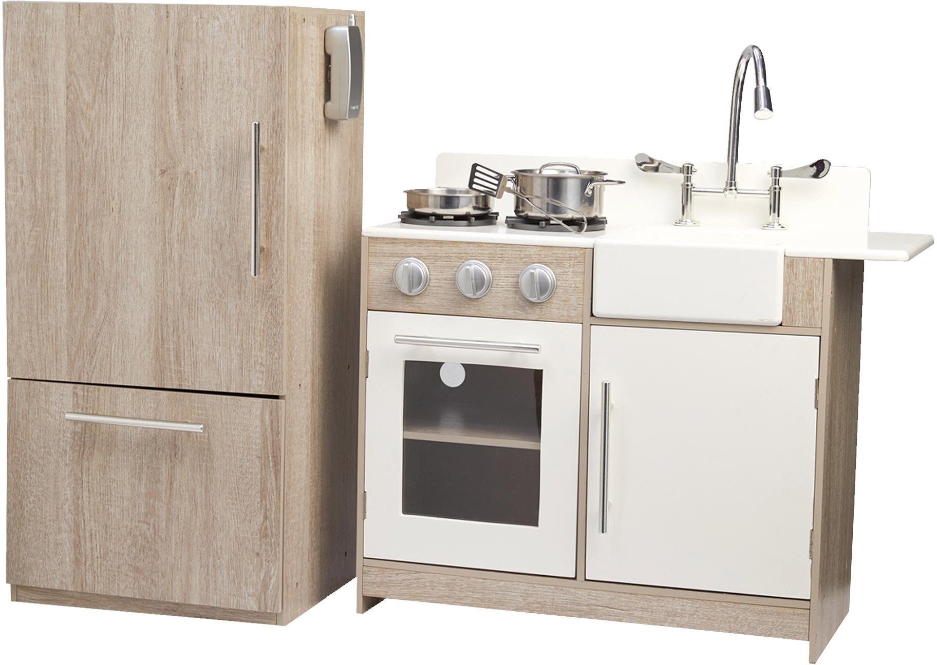 TEAMSON™ KIDS Spielküche braun/weiß Holz