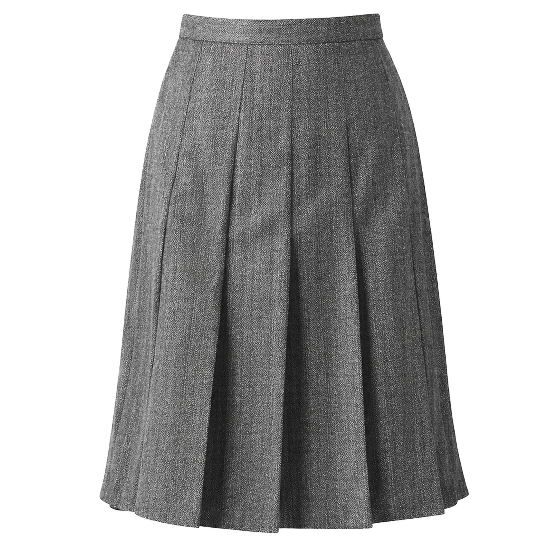 MAX MARA STUDIO A-Linien-Rock MAX MARA STUDIO Flanellrock PETER aus Wolle - Grau