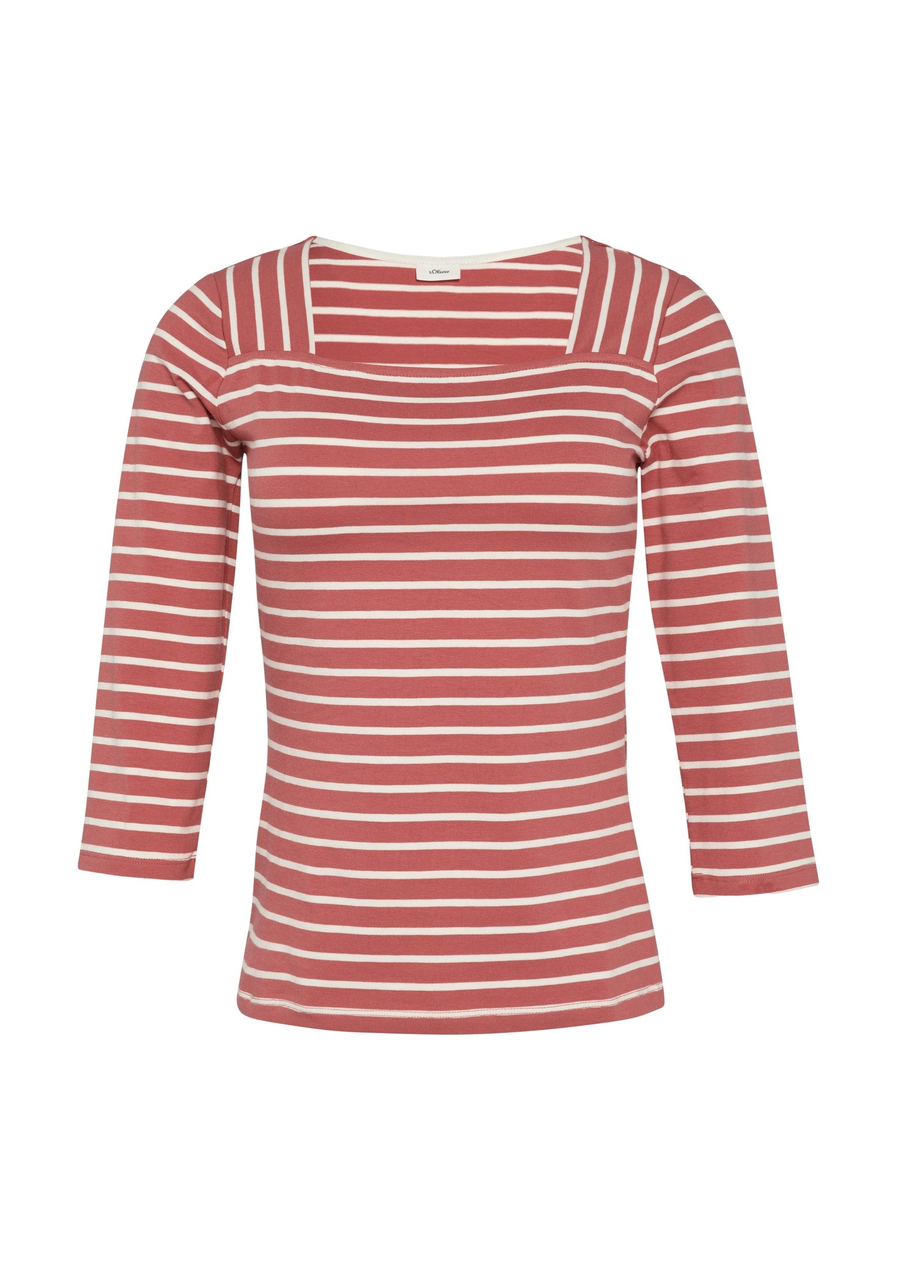 s.Oliver BLACK LABEL 3/4-Arm-Shirt Gestreiftes Shirt günstig online kaufen