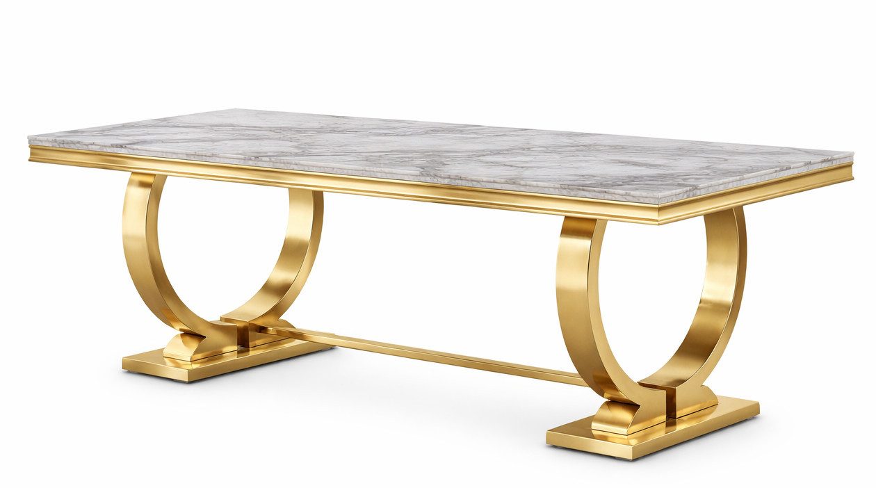 JVmoebel Esstisch Luxus Esstisch Säulentisch – Eleganter Designer Tisch Sofort (1-St), Made in Europa