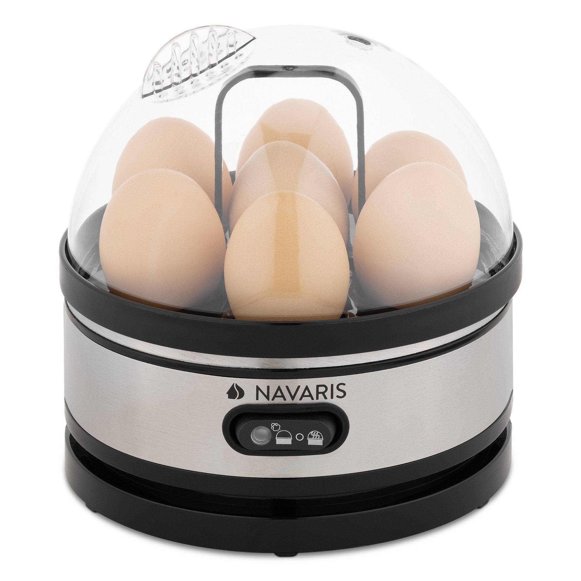 Eierkocher - - 400W mit Eier Warmhaltefunktion Edelstahl Eierkocher 7 Navaris