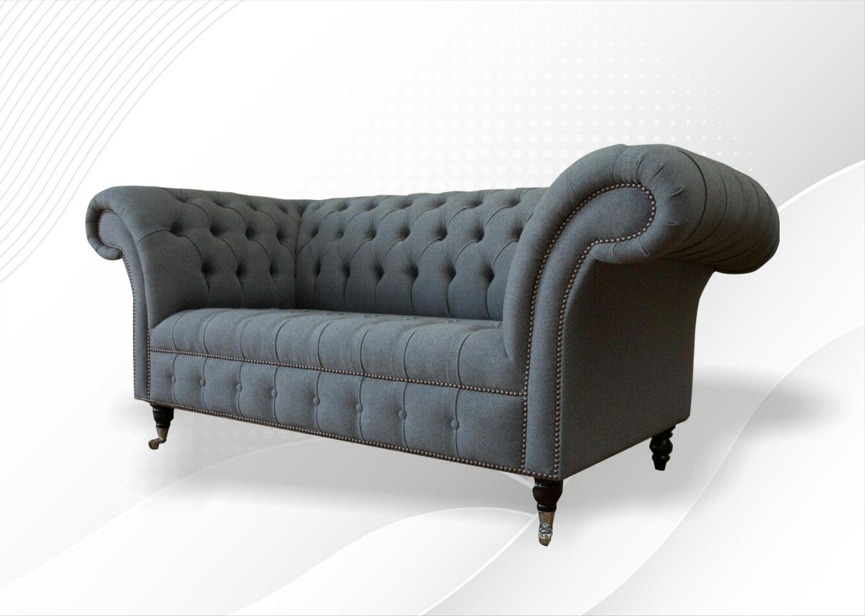 Couch Sitzer cm 185 Sofa Chesterfield Design 2 2-Sitzer, JVmoebel
