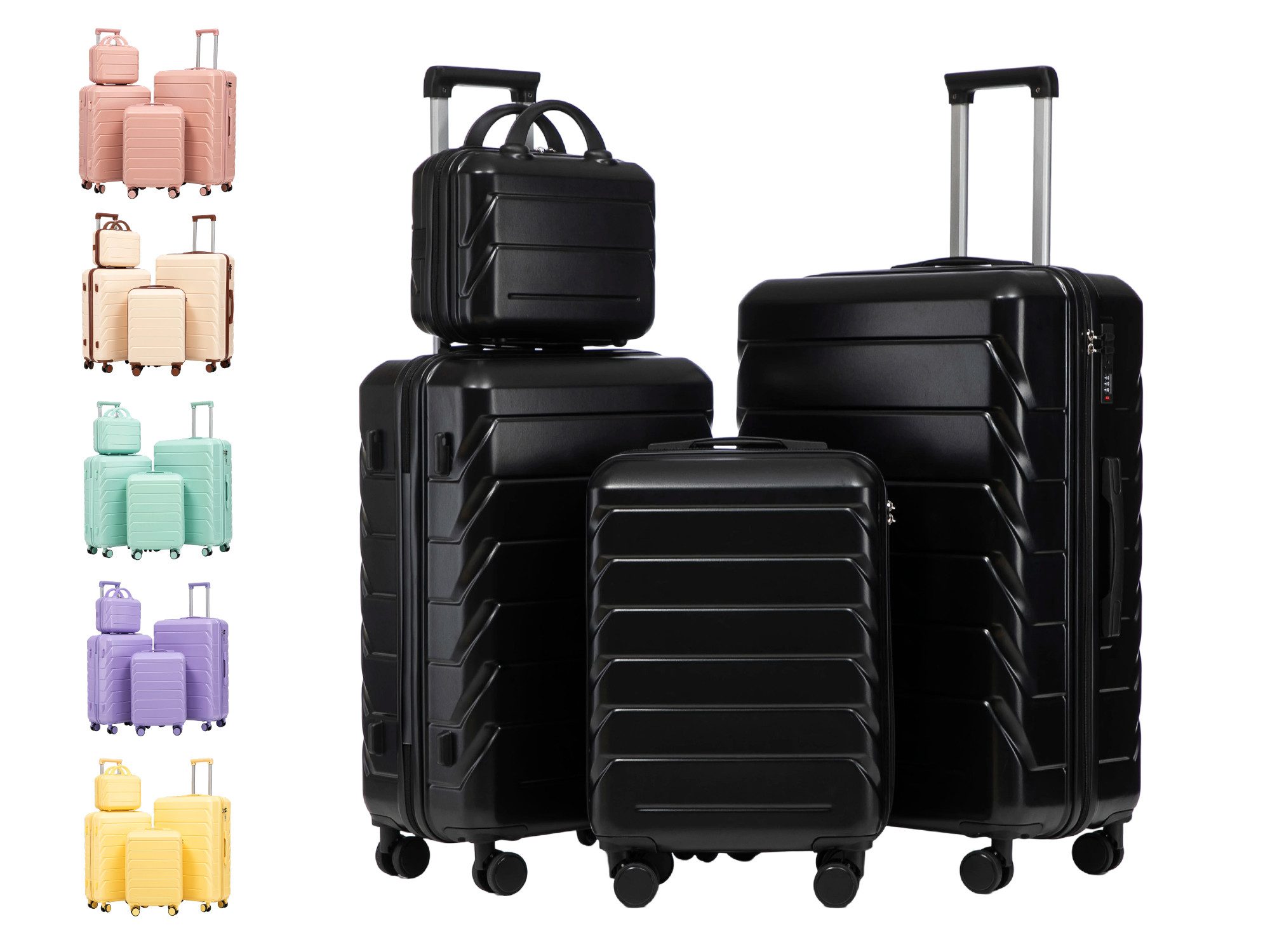 Trolleyset Hartschalen Koffer S-M-L-XL-Set Reisekoffer Trolley