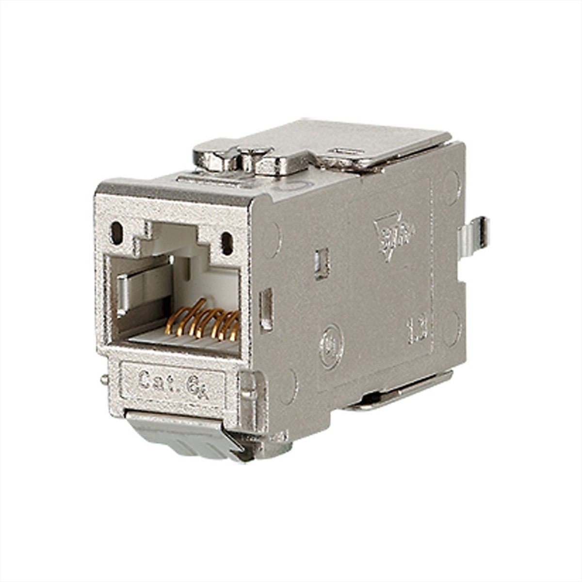 Metz Connect C6A Modul Cat.6A (Class EA), 180°, Kabelmontage ohne Werkzeug Netzwerk-Panel