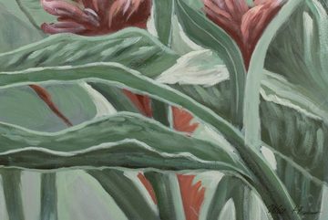 KUNSTLOFT Gemälde Jungle Blossom 60x90 cm, Leinwandbild 100% HANDGEMALT Wandbild Wohnzimmer