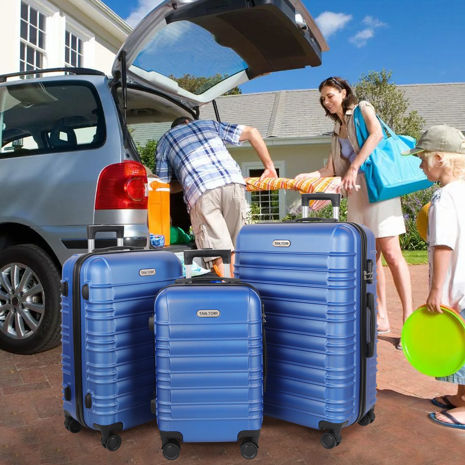 TAN.TOMI Hartschalen-Trolley Reisekoffer Trolley Großer Koffer günstig online kaufen