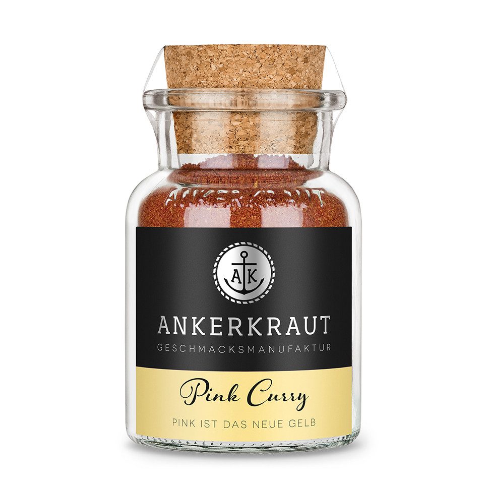 Ankerkraut Gewürz Pink Curry, Pink Curry, 80g im Korkenglas