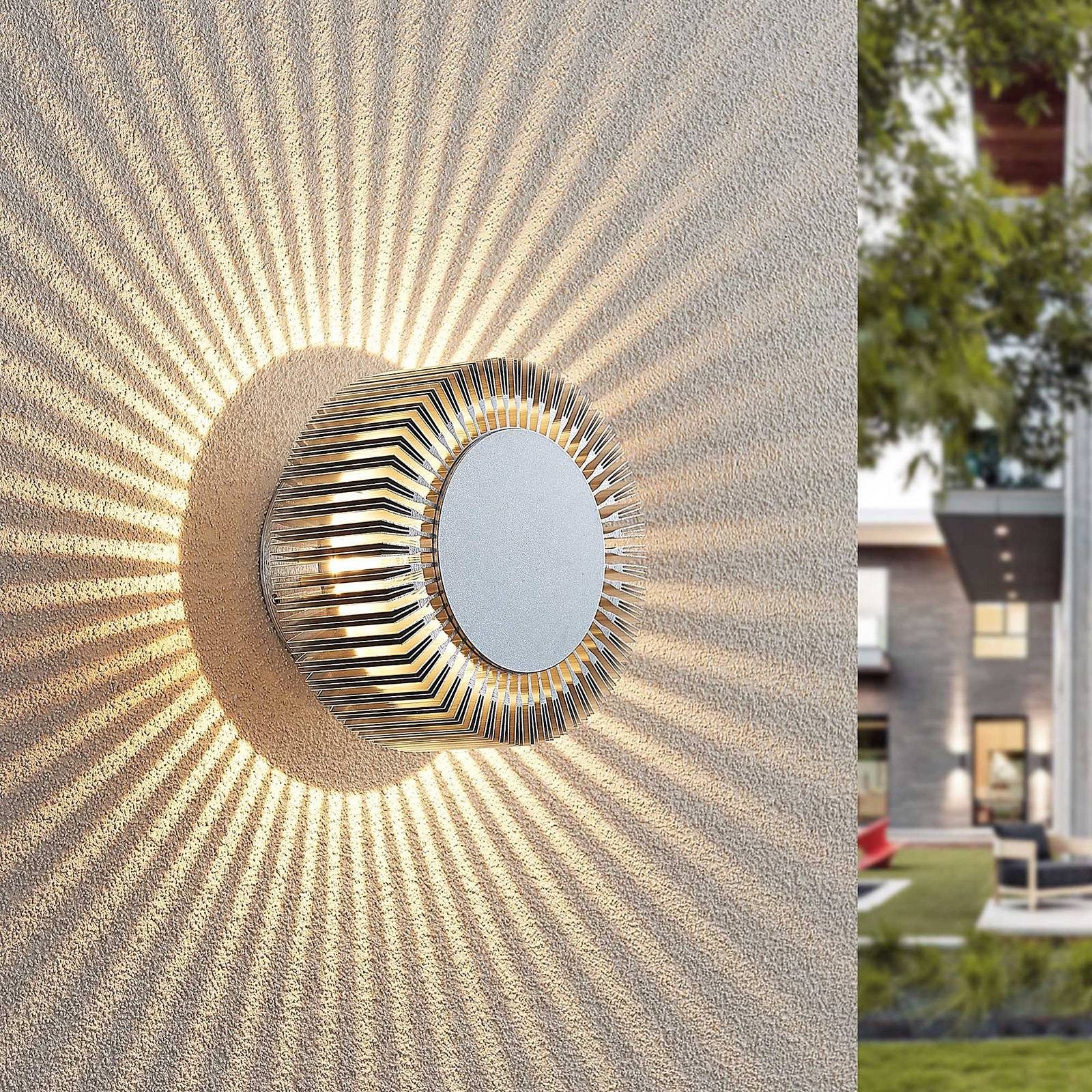 Lucande Außen-Wandleuchte Keany, 1 x 3,5 W LED, warmweiß