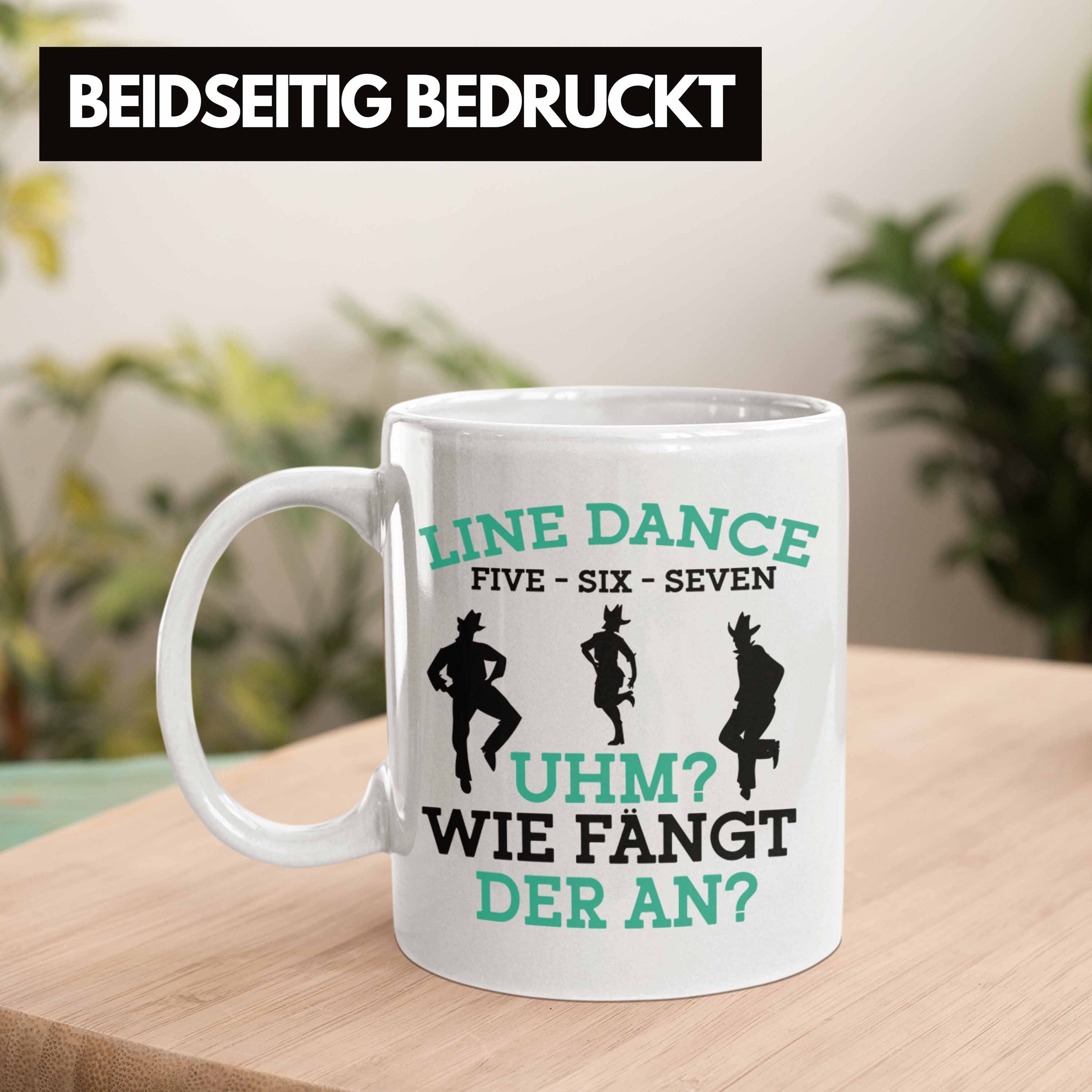 Weiss Trendation Tolles Dance Line - Geschenk Dance Tasse Line Tasse für Lustige Enthusiasten