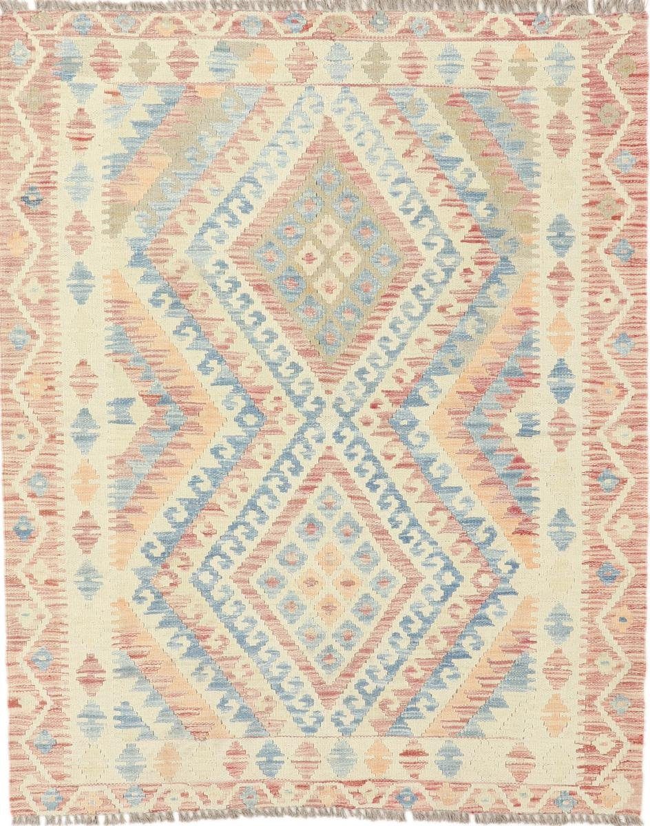 Orientteppich Kelim Afghan Heritage 114x141 Handgewebter Moderner Orientteppich, Nain Trading, rechteckig, Höhe: 3 mm | Kurzflor-Teppiche