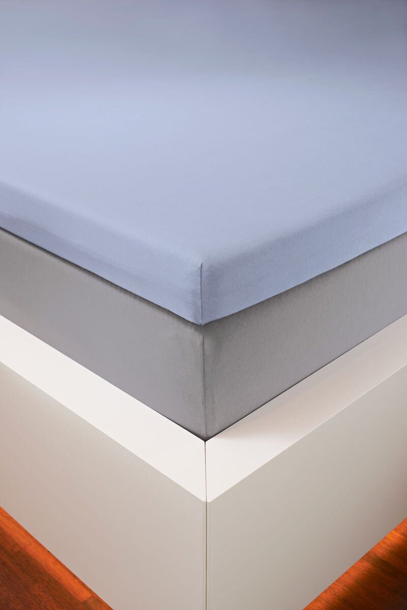 Eberle Spannbettlaken Spannbetttuch Bellana Edel-Elastic-Jersey Topper, Jersey, Gummizug: rundum, (1 Stück)