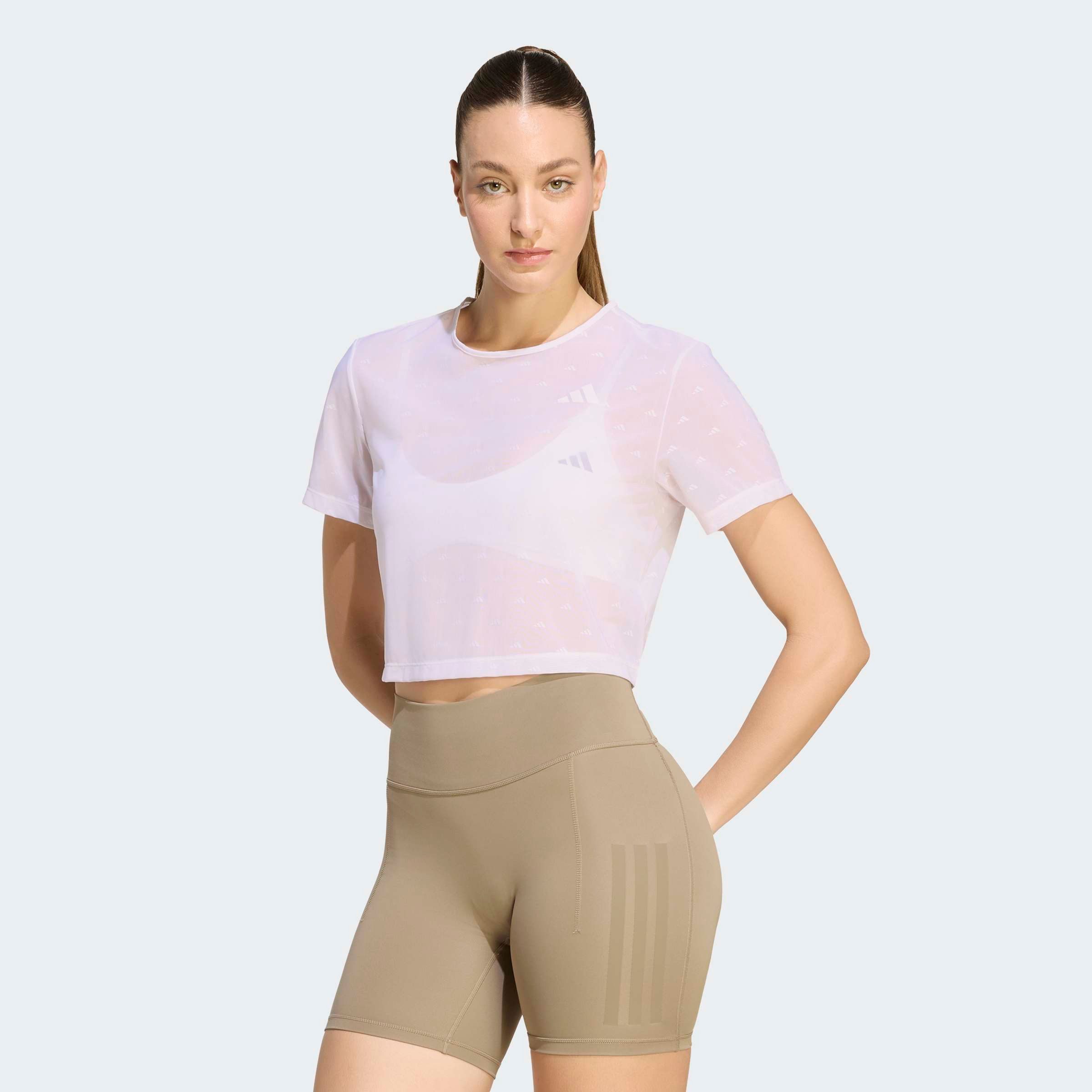 adidas Performance T-Shirt PRIMELIFT ESSENTIALS WORKOUT MESH-, KASTIG GESCHNITTEN