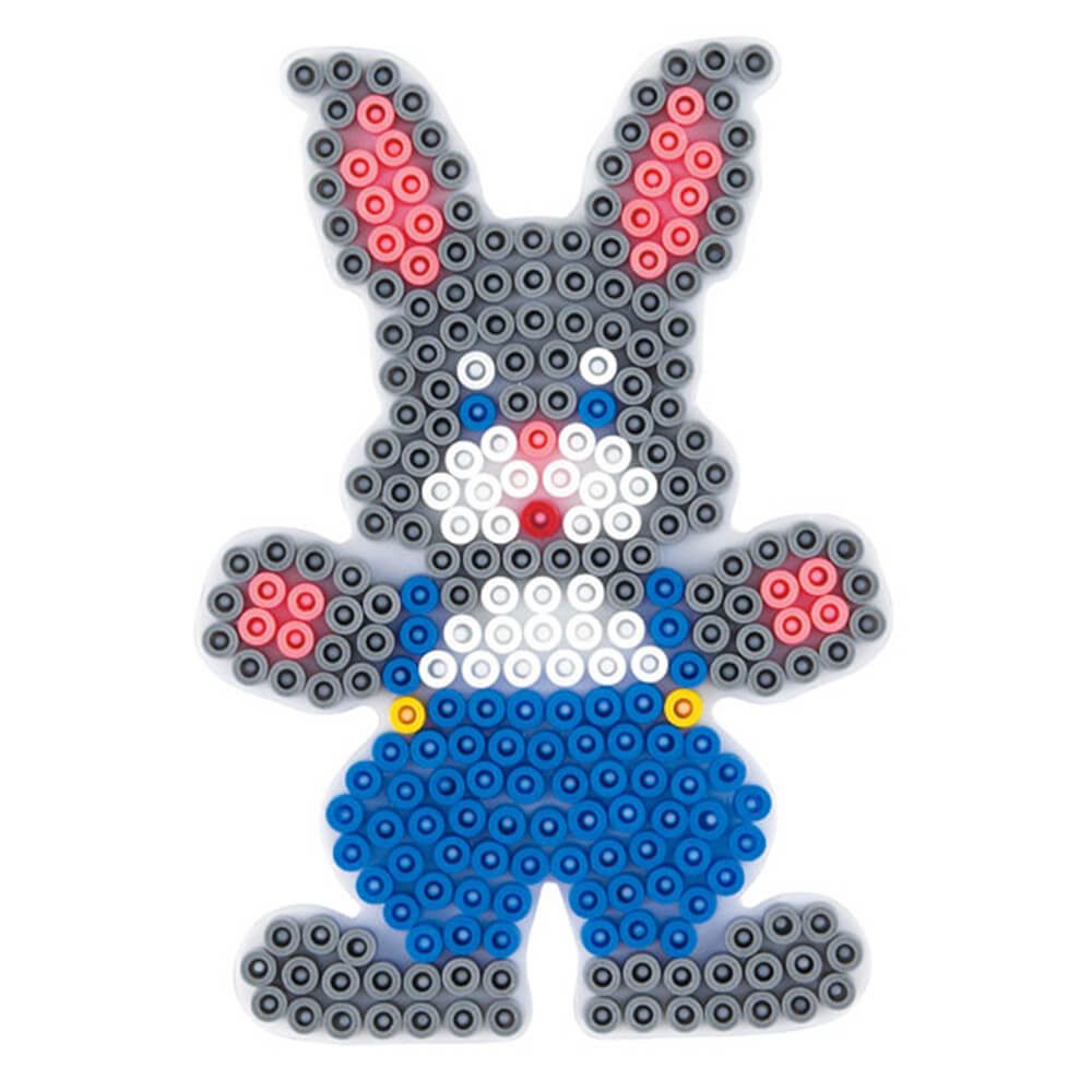 Hama Bügelperlen Hama Midi-Stiftplatte Häschen, weiß