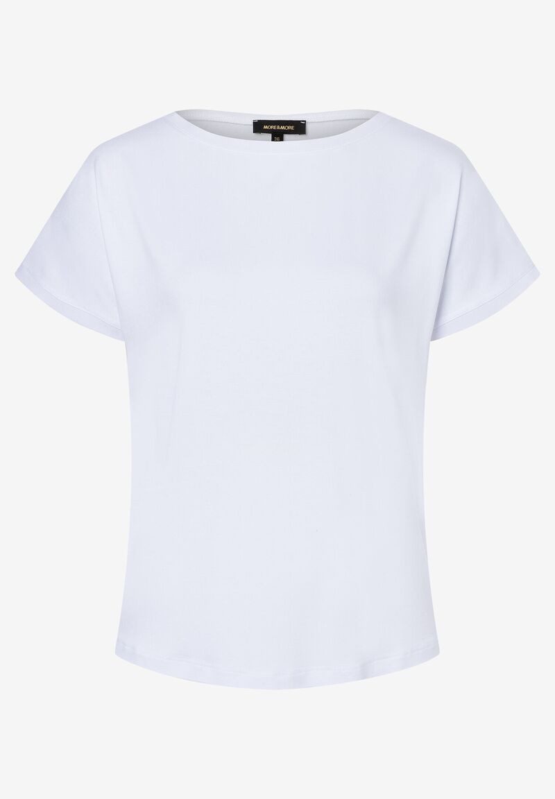 MORE&MORE Kurzarmshirt Paillettenherzenshirt günstig online kaufen