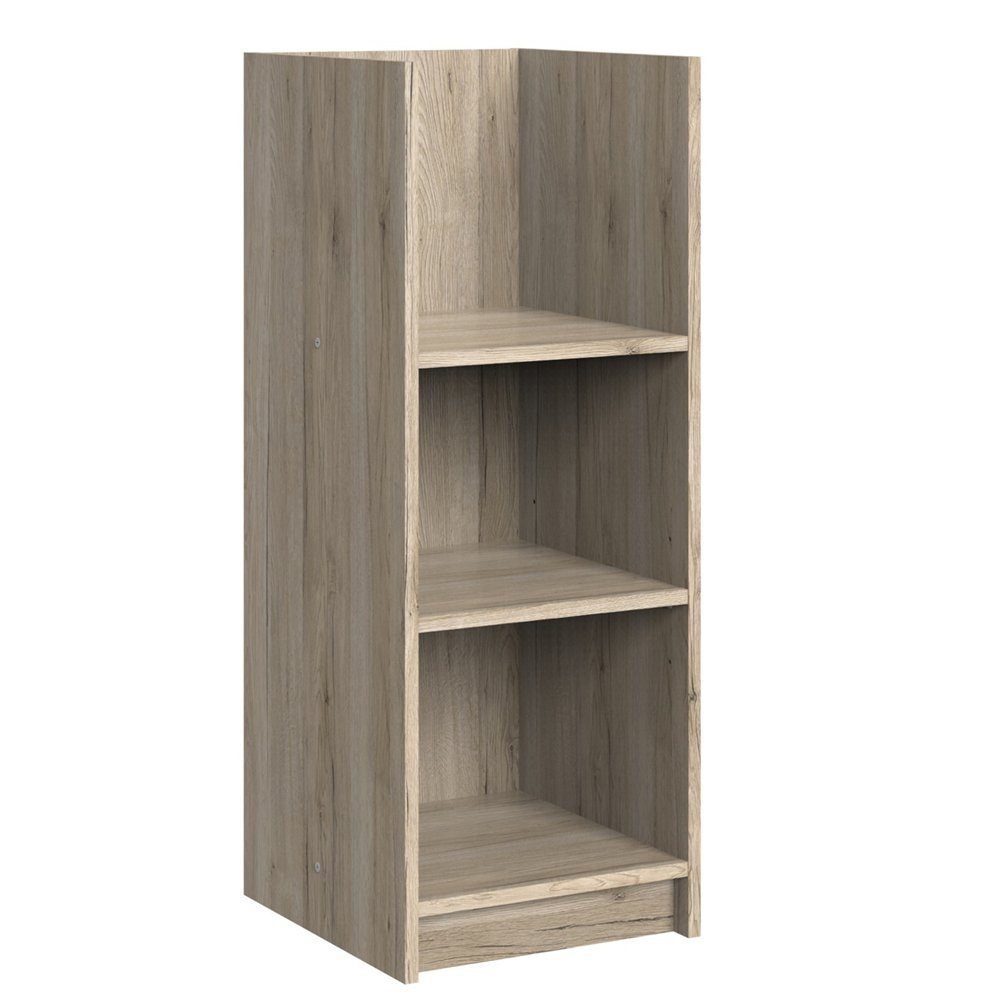 Lomadox Babyzimmer-Komplettset CANTON-43, (4-tlg), in Eiche Nb. mit weiß, abnehmbarer Wickelaufsatz