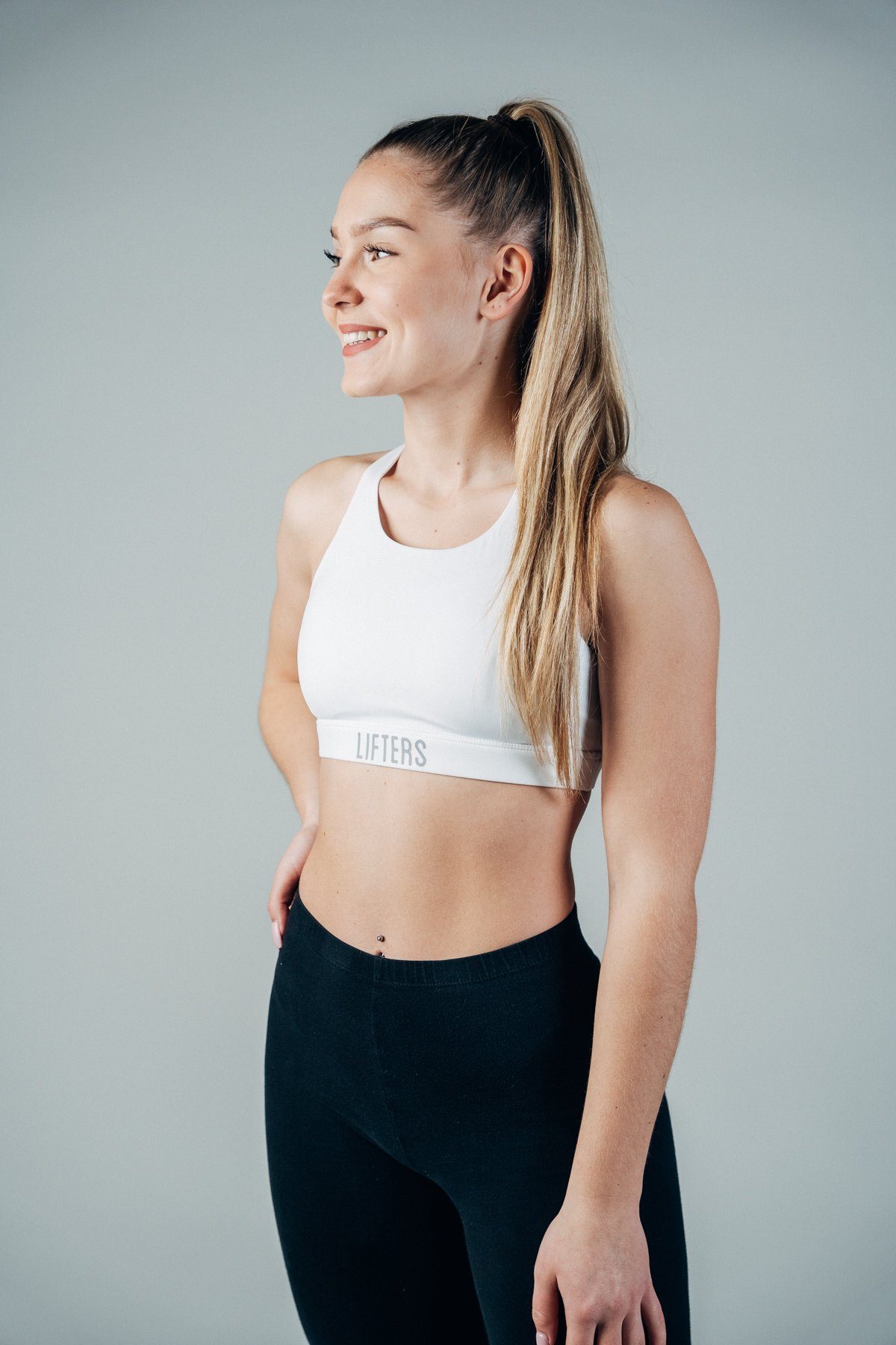 Lifters Wear Sport-BH Ultimativer für Komfort: Workouts - Damen Sport-BH Halt Weiß Optimaler