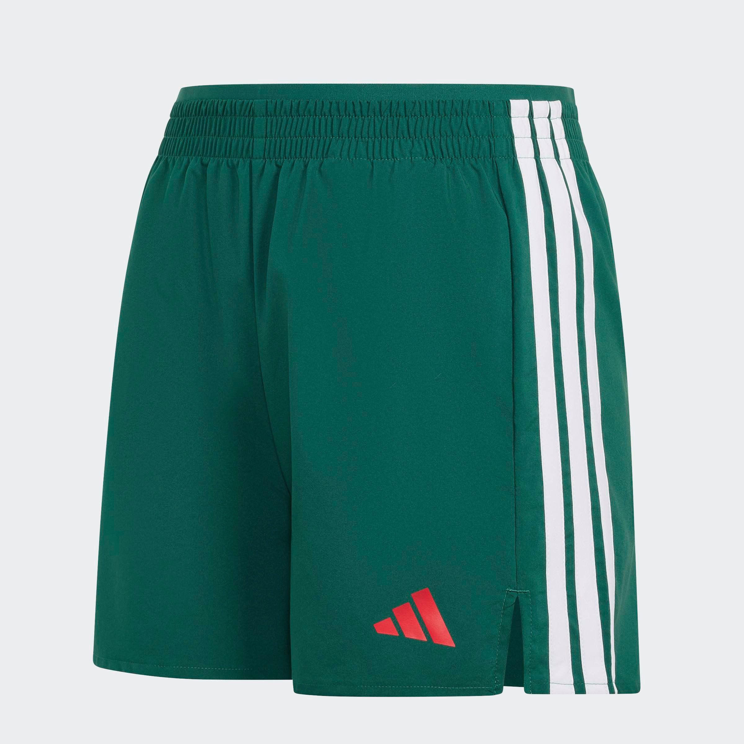 Shorts WORKOUT ESSENTIALS 3-STREIFEN, GEWEBT