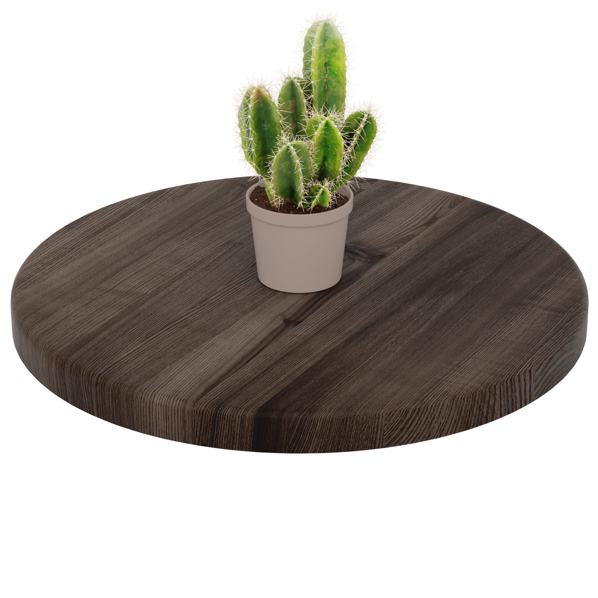 LAMO Manufaktur Esstischplatte LAMO Manufaktur Holzplatte rund 40 cm aus Na günstig online kaufen