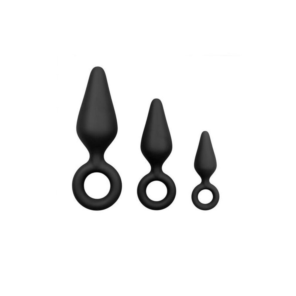 Easytoys Analplug »Schwarze Buttplugs mit Rückholring - Set«, Packung  online kaufen | OTTO