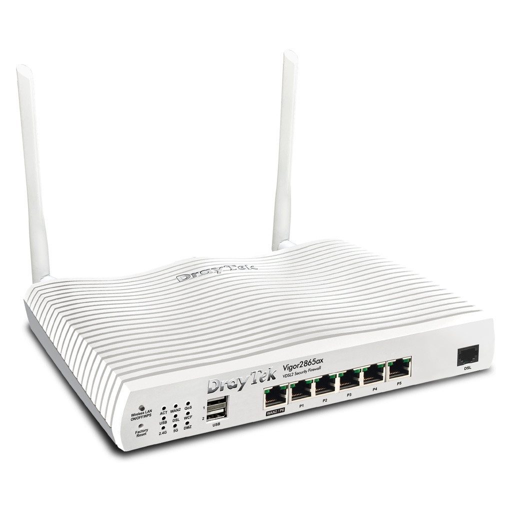 DrayTek Draytek Vigor 2865ax WLAN-Router Gigabit Ethernet Dual-Band (2,4 WLAN-Router