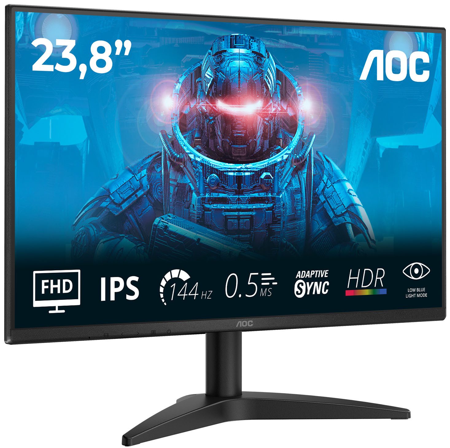 AOC 24B36X LED-Monitor (61 cm/24 ", 1920 x 1080 px, Full HD, 4 ms Reaktionszeit, 144 Hz, LED)
