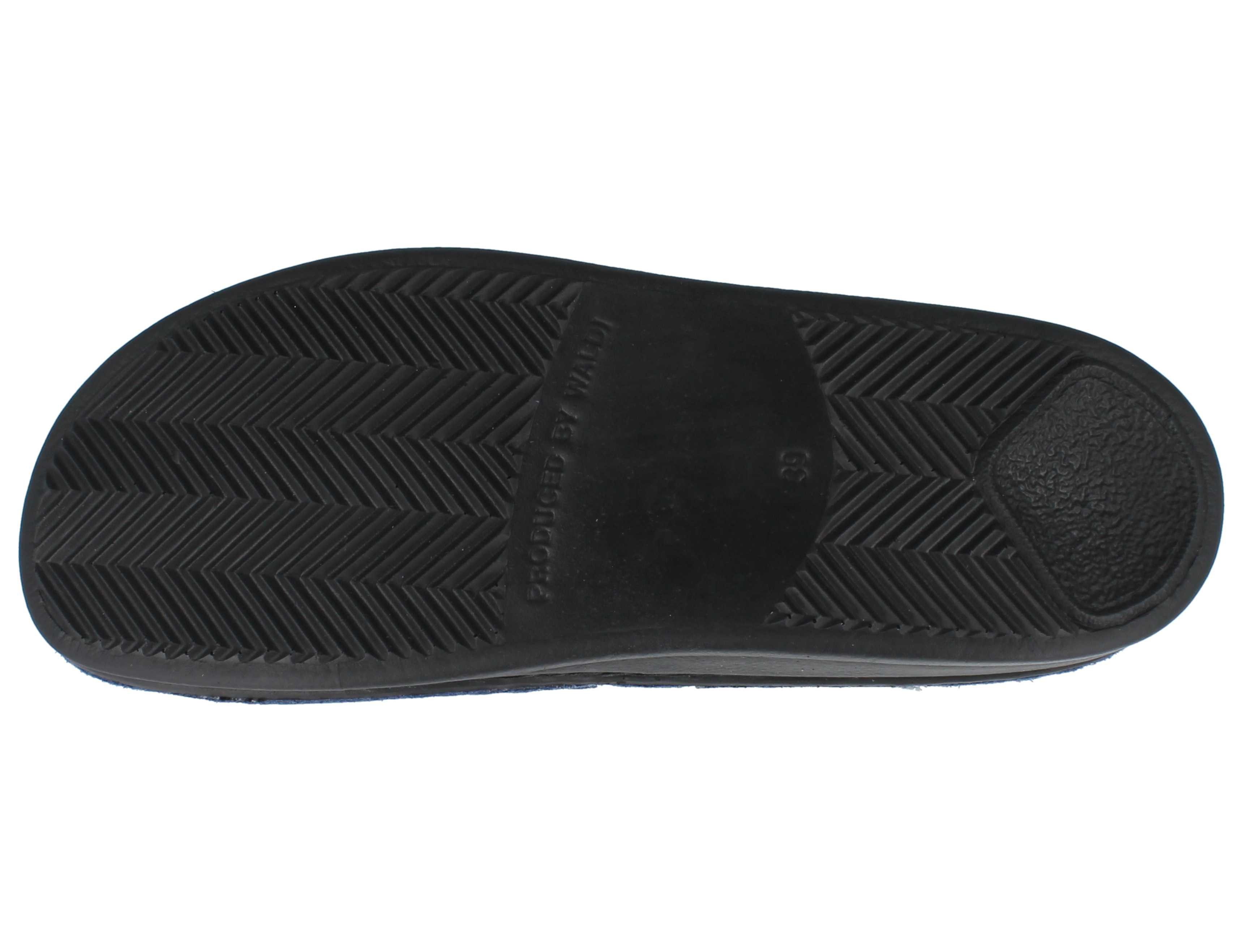 Finn Comfort FINN COMFORT Agueda Damen Pantolette jeansblau genarbtes Nubukleder - Pantolette Wechselfußbett