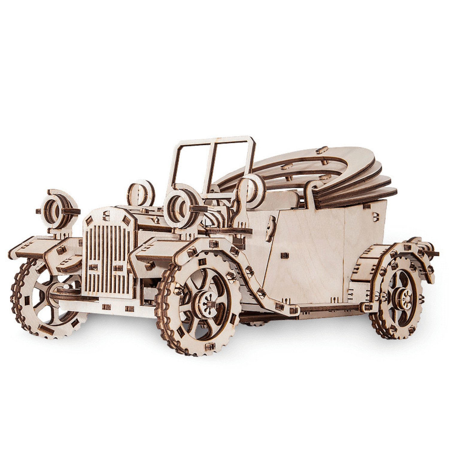 Eco Wood Art Modellbausatz Retrocar Oldtimer aus Holz, (315-tlg)