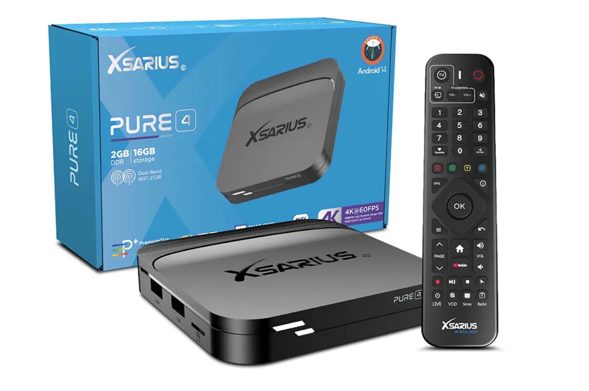 Xsarius Xsarius PURE 4 4K UHD Android 14 IP-Receiver Netzwerk-Receiver