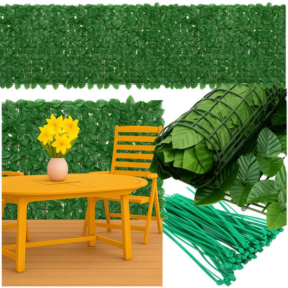 Gardlov Kunsthecken-Sichtschutz Künstliche Pflanze Hecke, (Spar-Set, 10-St., Sichtschutz), widersteht Sonne, Regen und Wind, bleibt farbecht