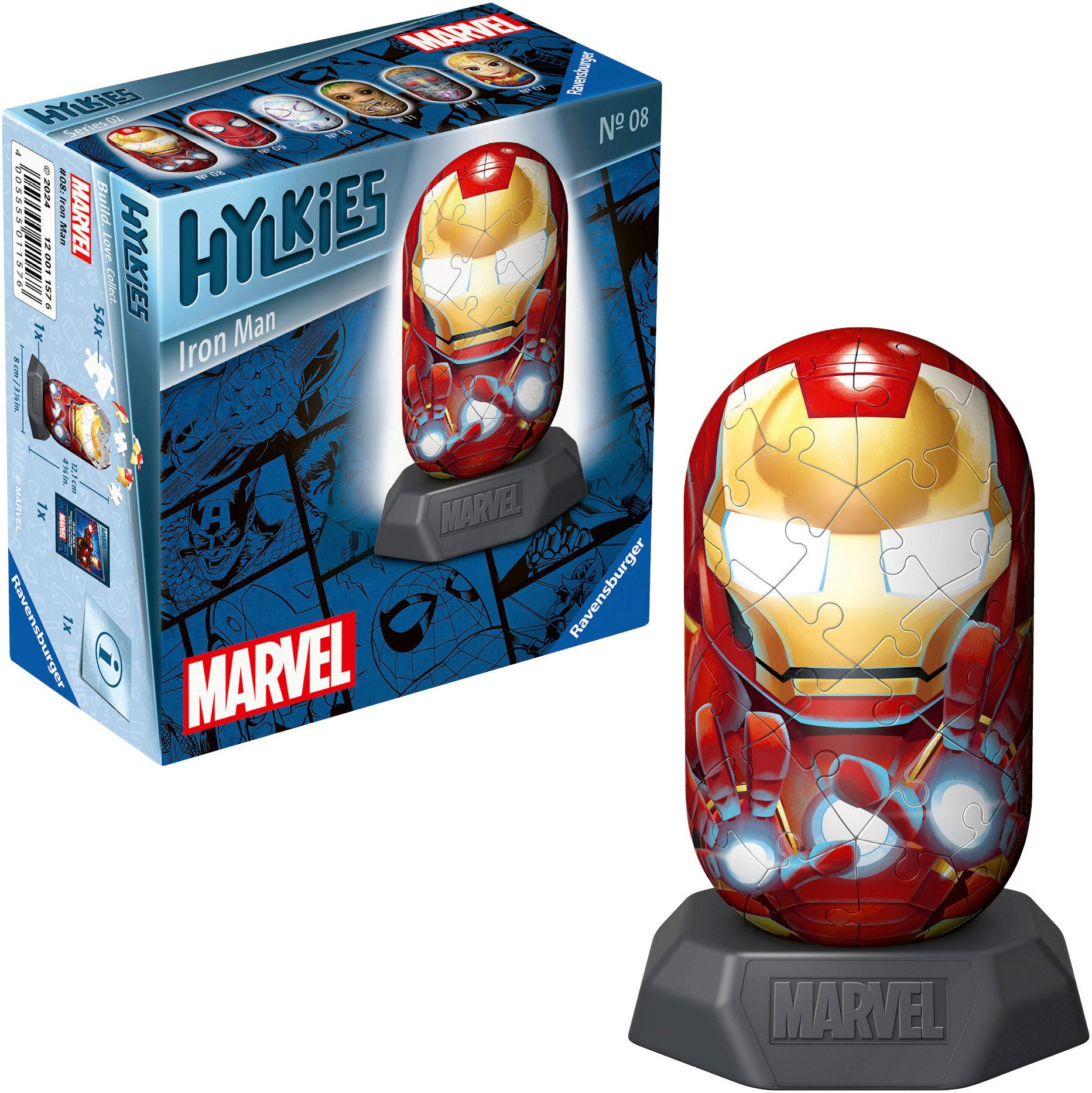 Ravensburger 3D-Puzzle Marvel Heroes, Hylkies Sammelfigur #08 Iron Man, 54 günstig online kaufen