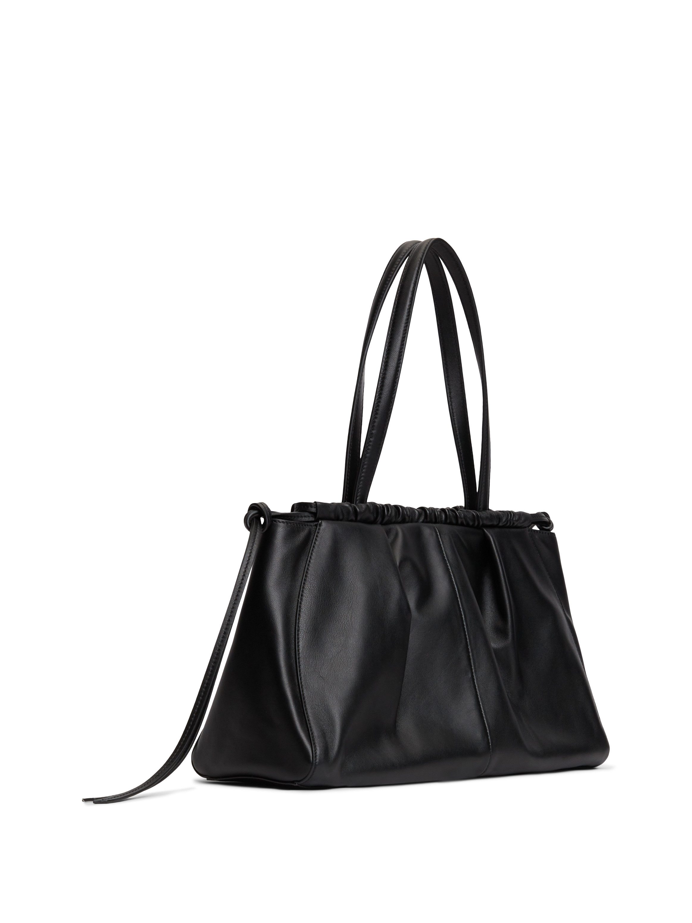 Tommy Hilfiger Hobo SOFT LEATHER HOBO, Damen Handtasche, Tragetasche mit Kordelverschuss