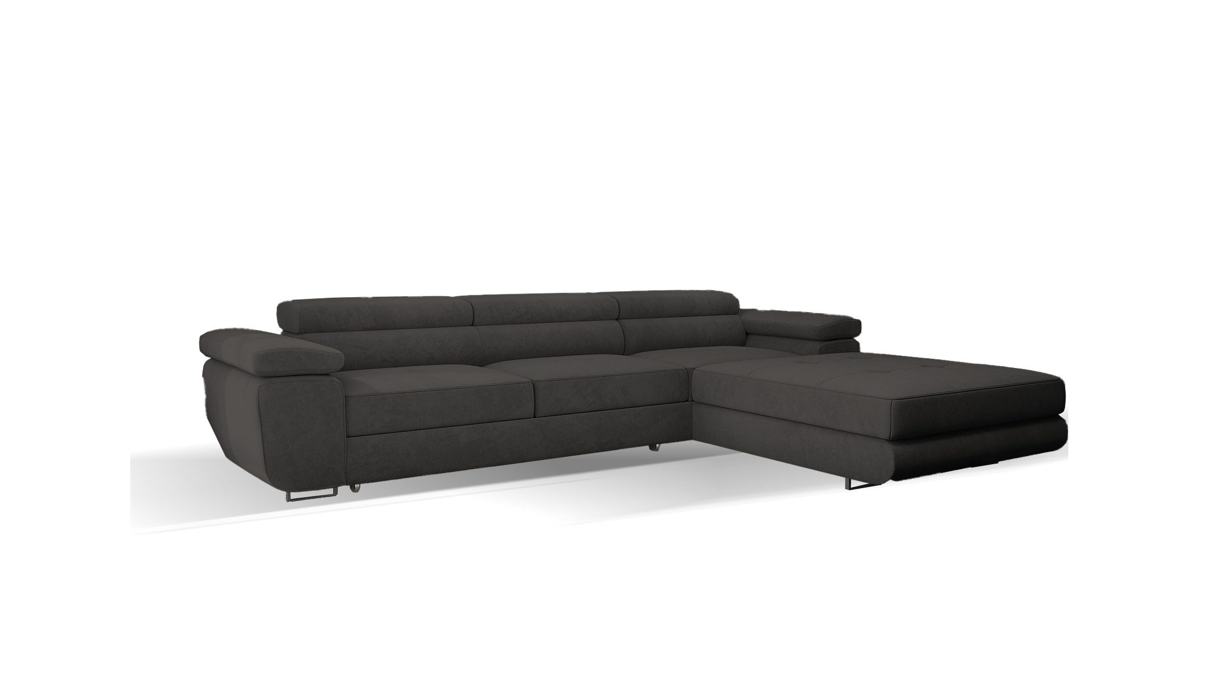 Goldstoff Ecksofa mit Schlaffunktion und Bettkasten, Designer Schlafsofa mi günstig online kaufen