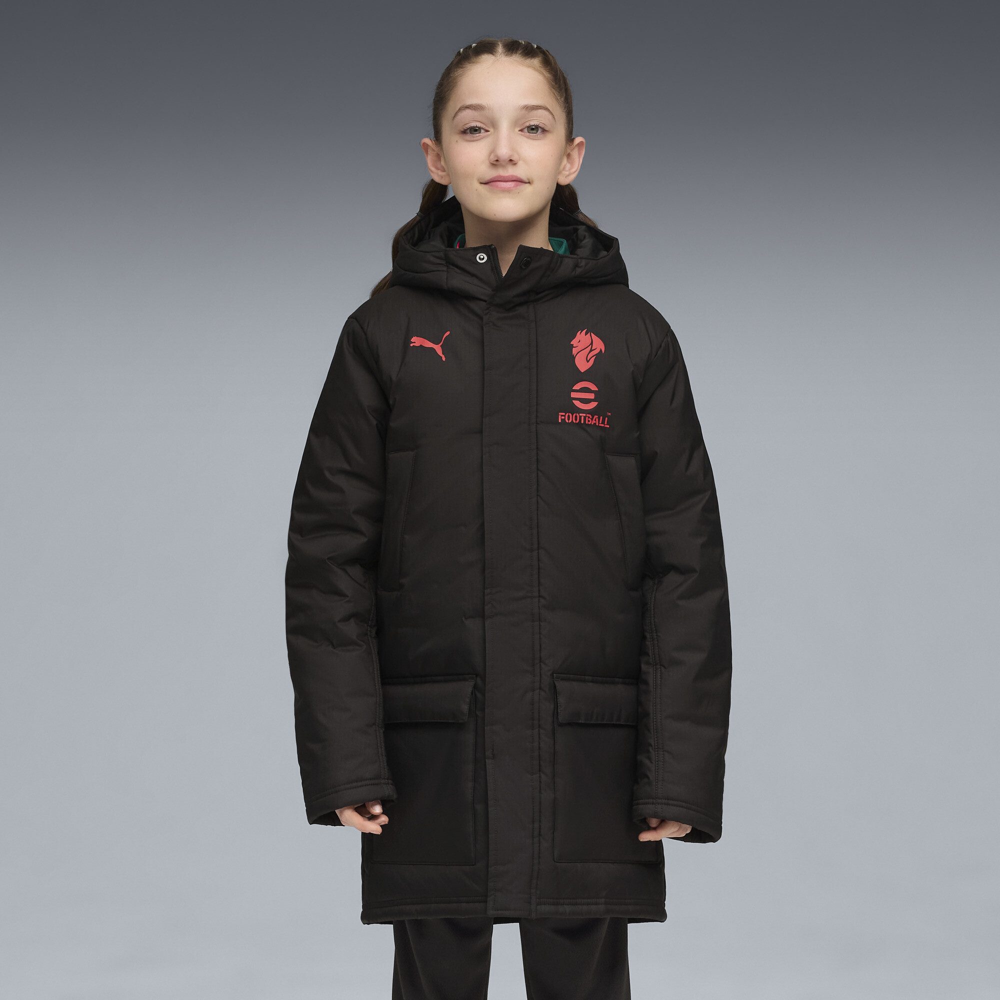 PUMA Parka AC Milan Trainings-Winterjacke Jugendliche