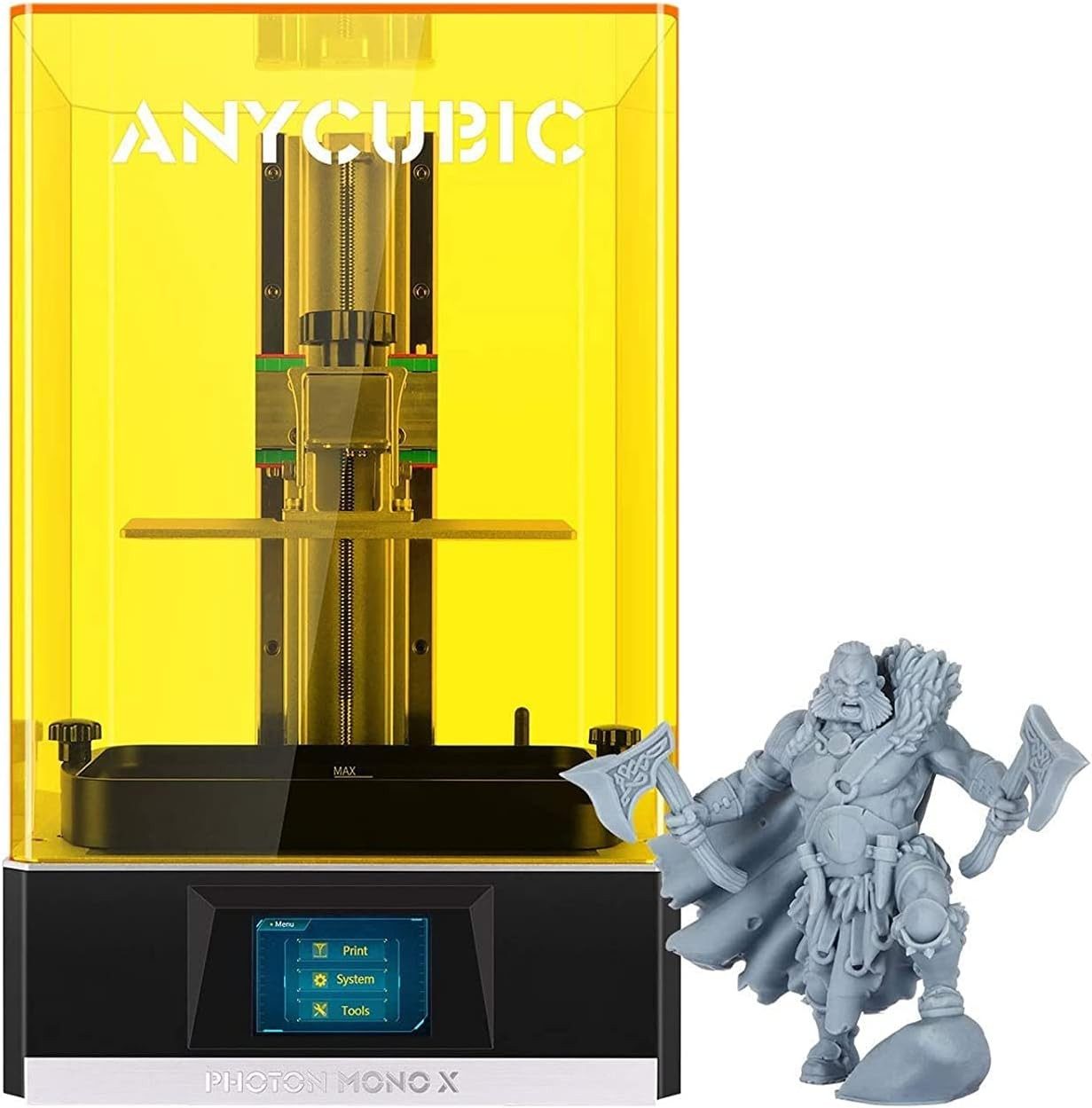 ANYCUBIC 3D-Drucker Photon Mono X, Druckgröße 192x120x245mm,8,9 Zoll 4K Monochrom-Bildschirm