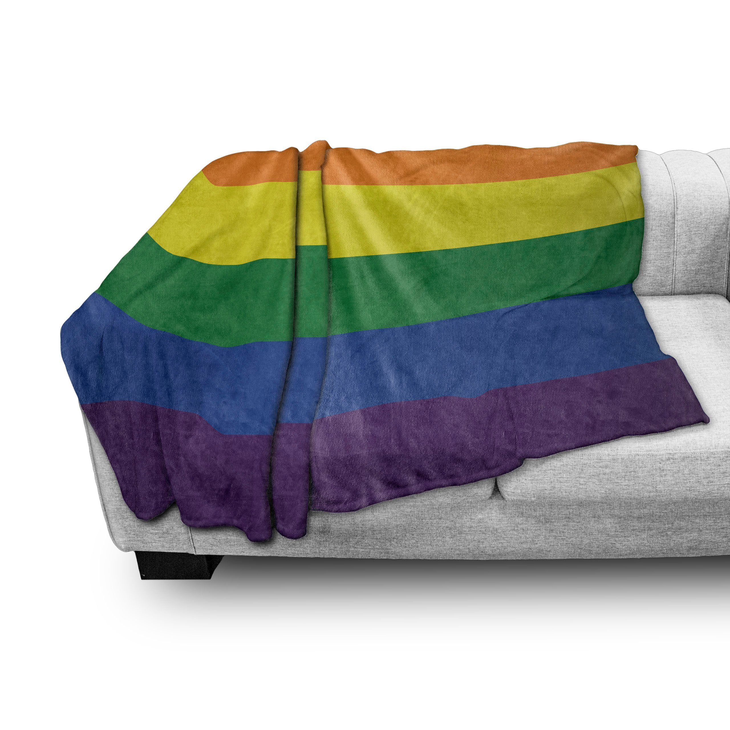 Wohndecke Gemütlicher Simplistic und Entwurf Plüsch Flagge Stolz LGBT den für Außenbereich, Abakuhaus, Innen