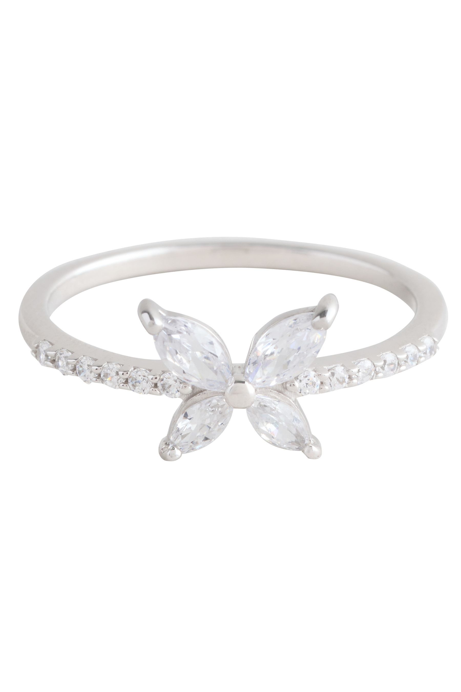 Next Fingerring Zirkonia-Ring, Schmetterling (1-tlg)