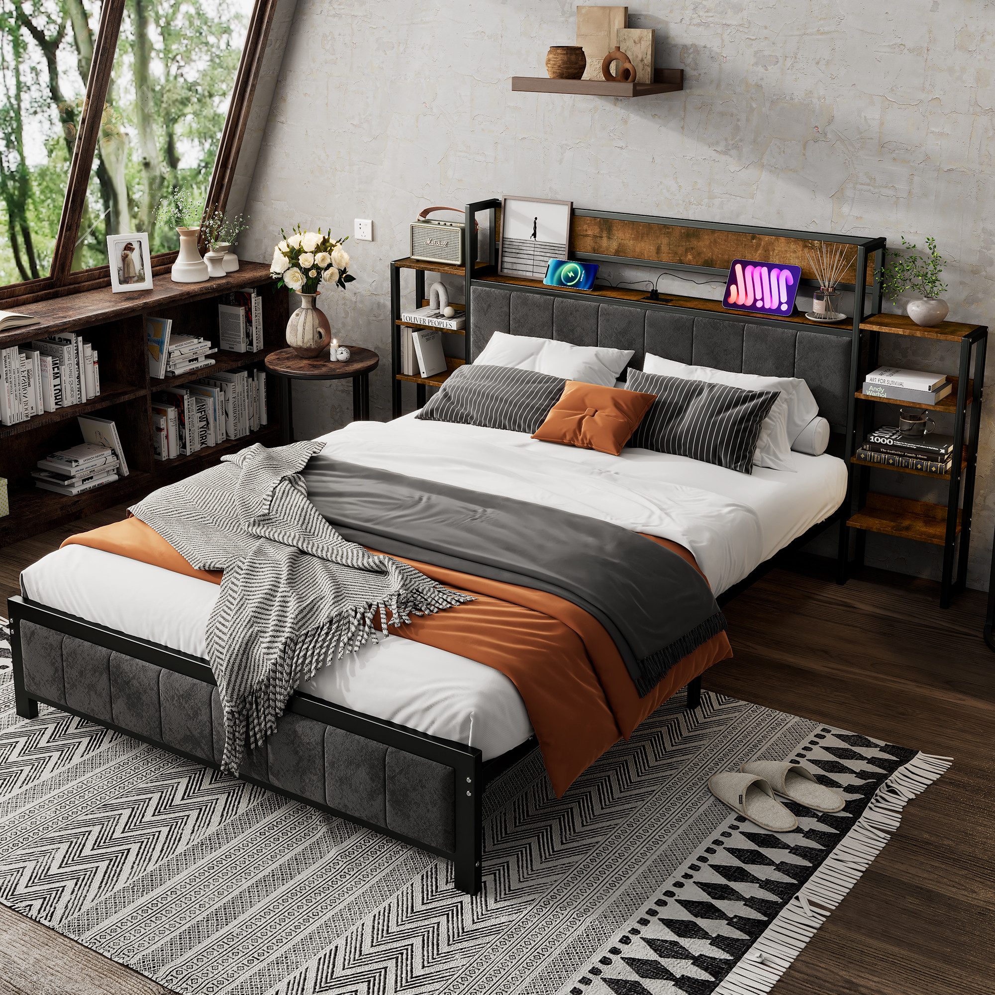 Flieks Metallbett, Doppelbett Kinderbett 140x200cm mit günstig online kaufen