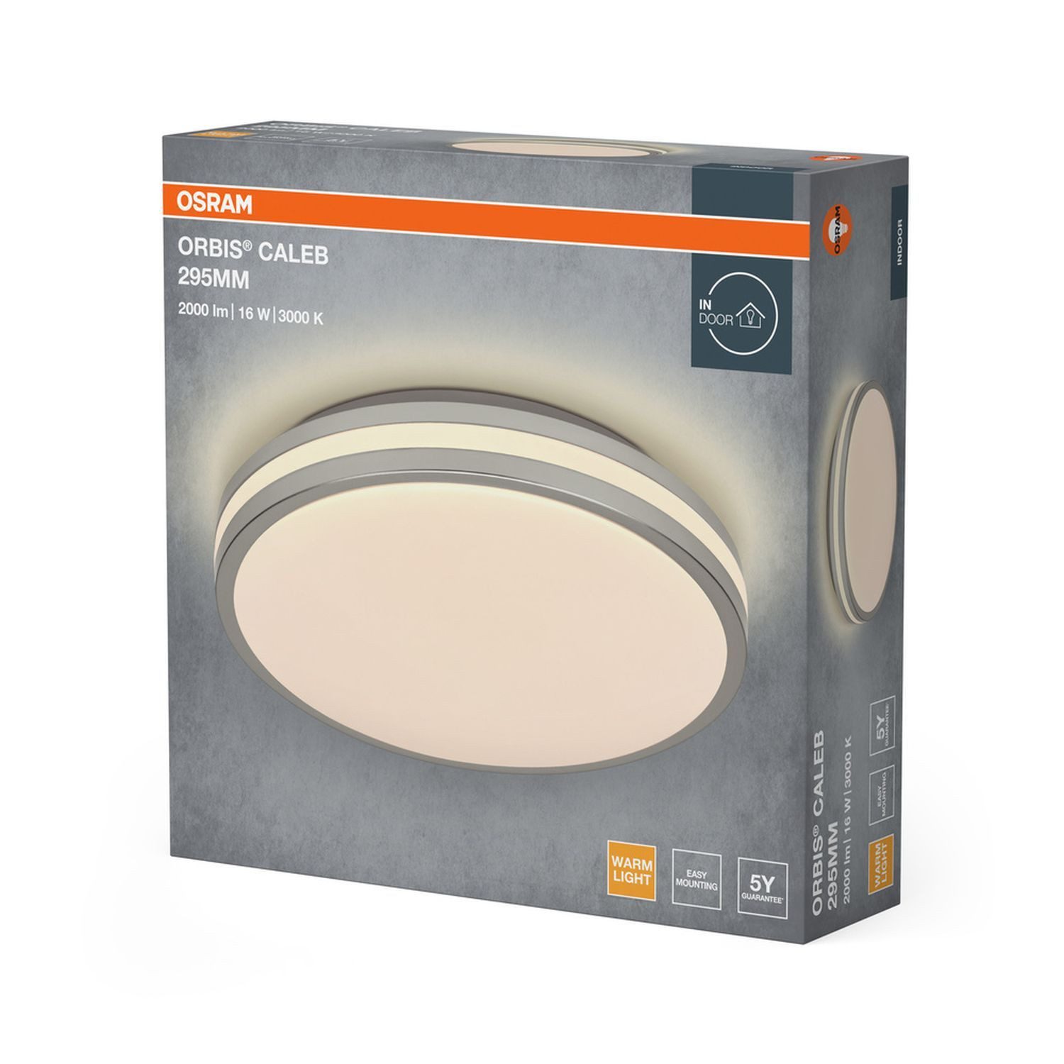 Licht-Erlebnisse Deckenleuchte ZARESIN, LED fest integriert, Warmweiß, LED rund D: 29.5 cm 3000 K 1000 lm Modern
