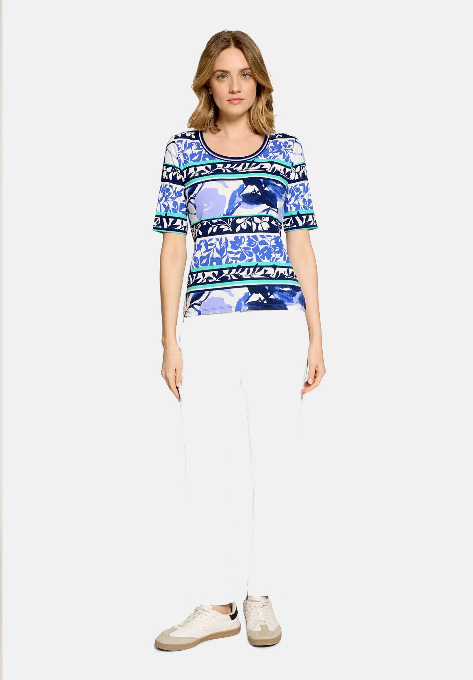Betty Barclay Kurzarmshirt Damen mit Rippenstruktur (1-tlg)