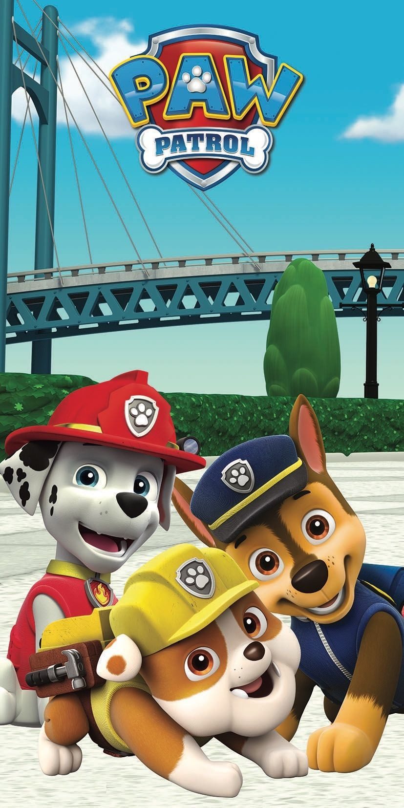 PAW PATROL Badetuch Paw Patrol weiches Badetuch Größe: 70 x 140 cm 100% Baumwolle, (1-St)