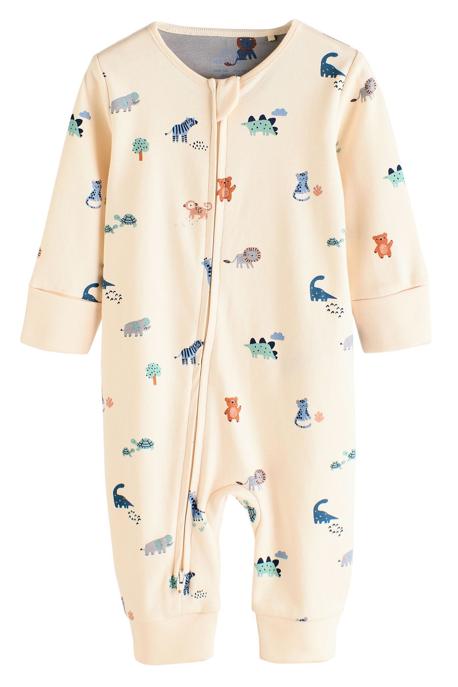 Next Schlafoverall Baby Schlafanzüge mit Print, 3er-Pack (3-tlg)