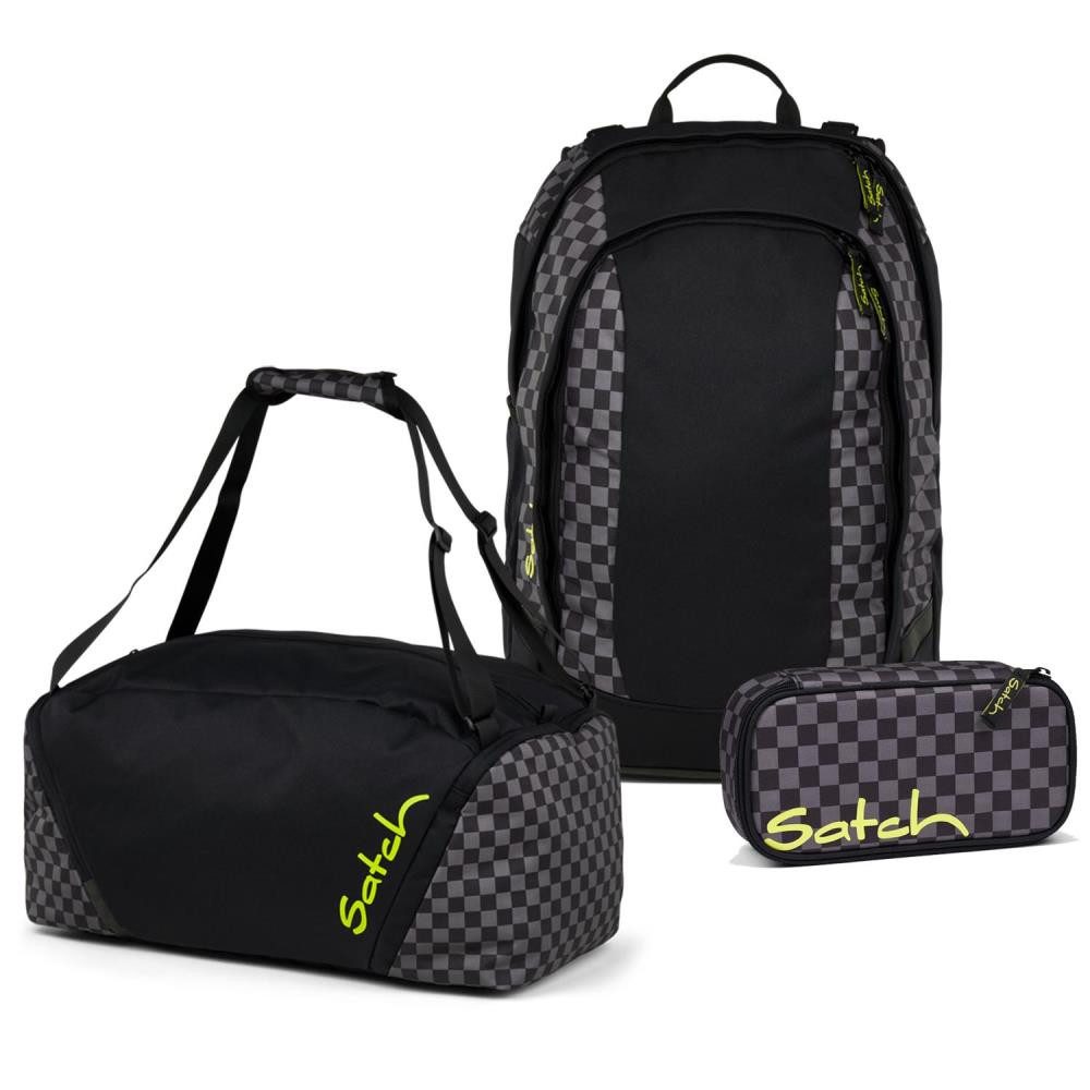 Satch Schulrucksack Air (3tlg., inkl. Schlamperbox und Sporttasche)