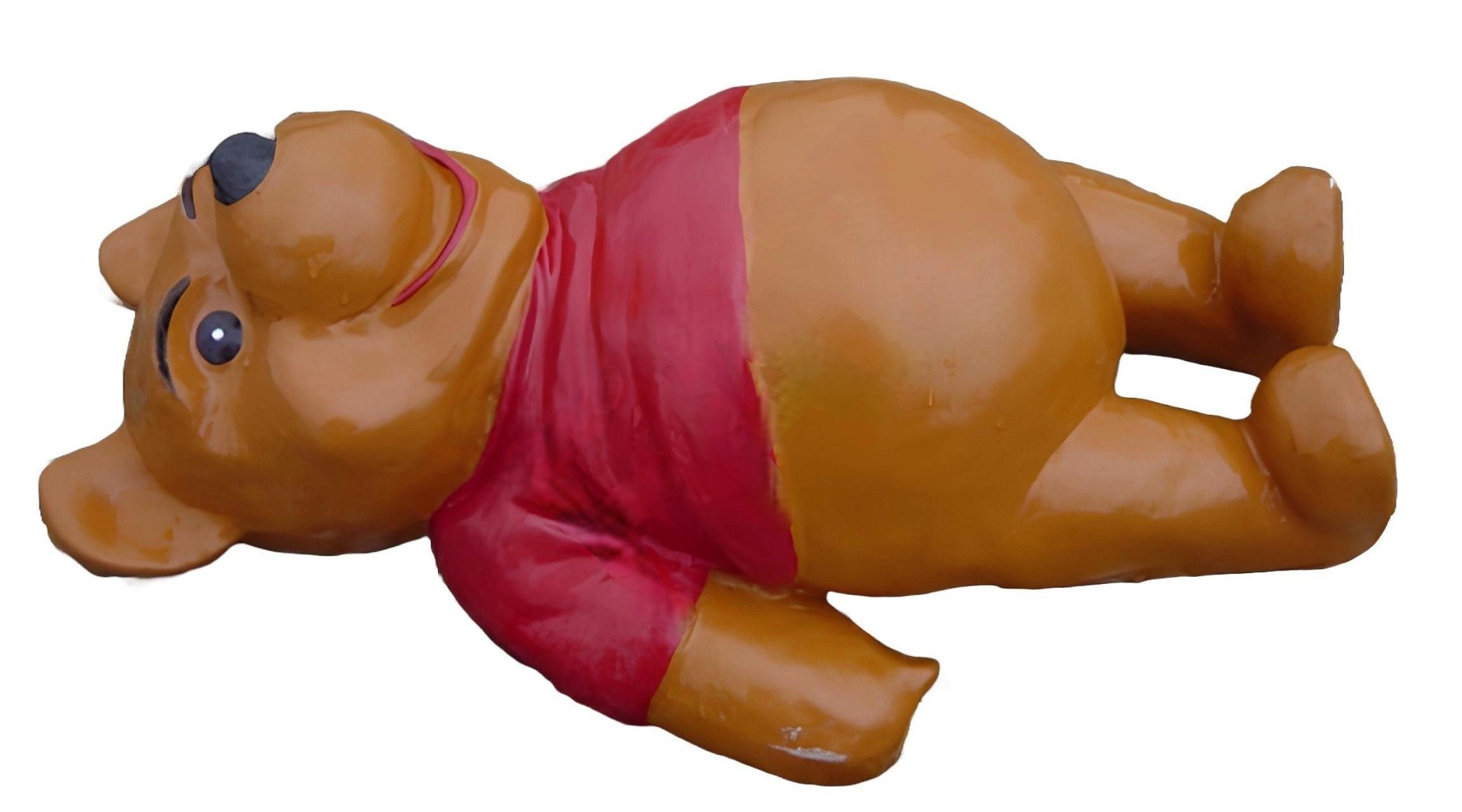 JVmoebel Skulptur Winnie der Puuh Figur aus hochwertigem Material, detailreich gestaltet (Winnie der Puuh Material: Kunststoff 47 cm Höhe), Made in Europa