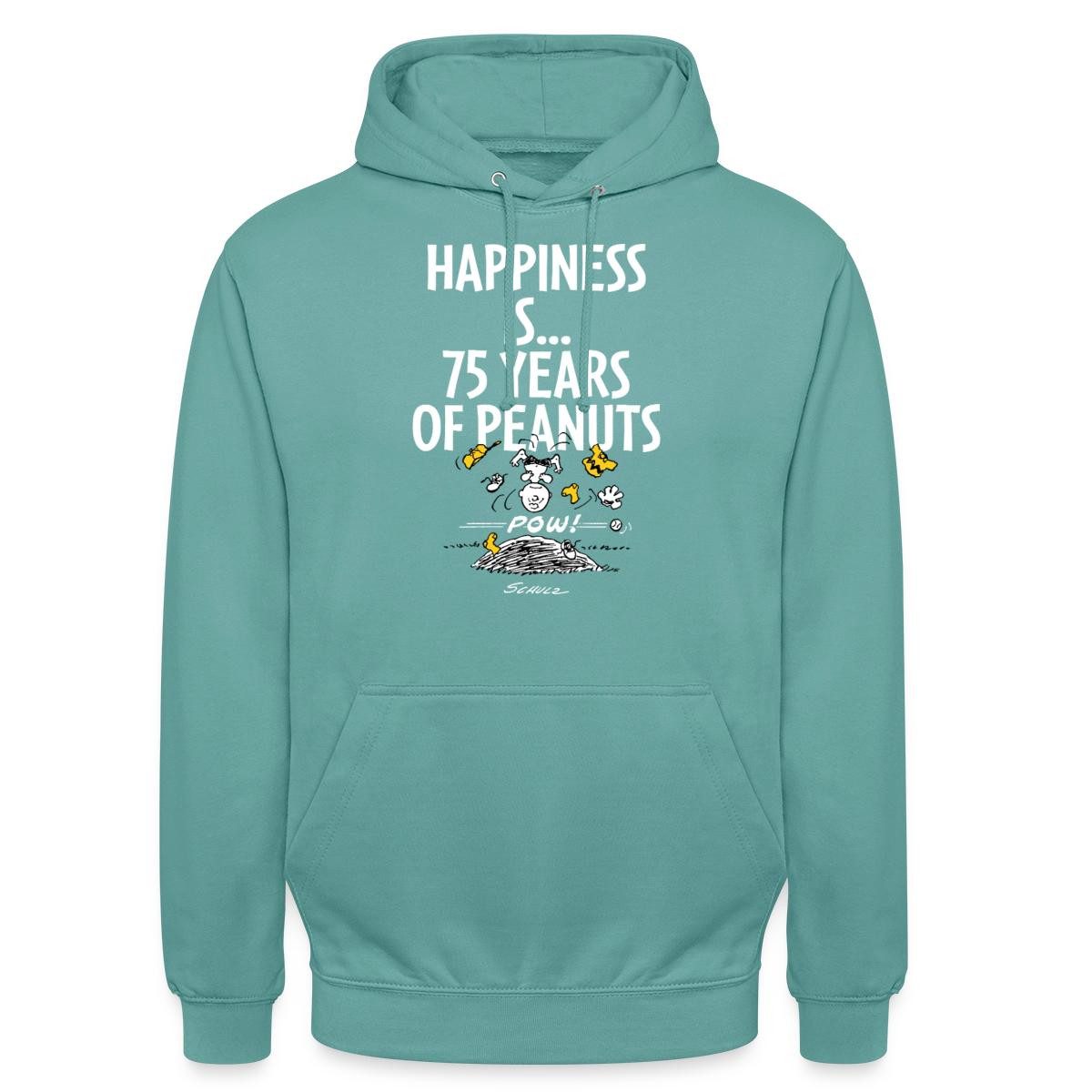 Hoodie Peanuts Happiness Is… 75 Jahre Peanuts Jubiläum Unisex Hoodie