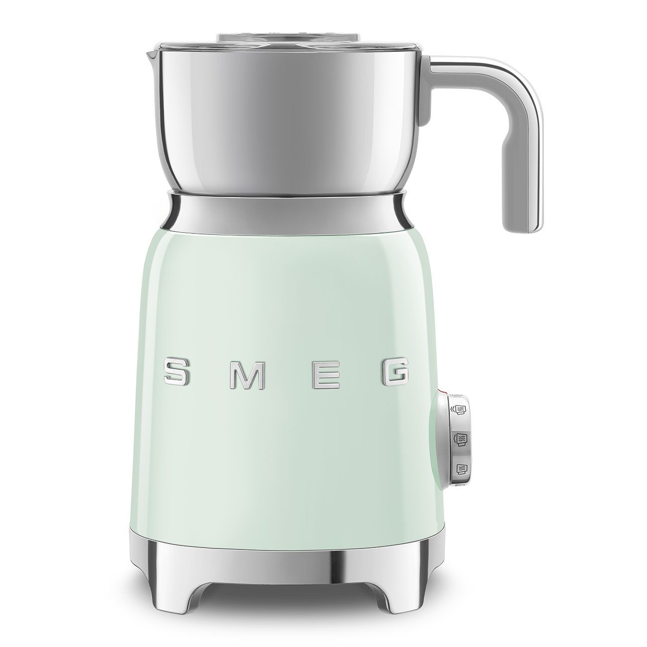 Smeg Milchaufschäumer MFF11PGEU Milchaufschäumer 50s Style pastellgrün, Auto-Abschaltung