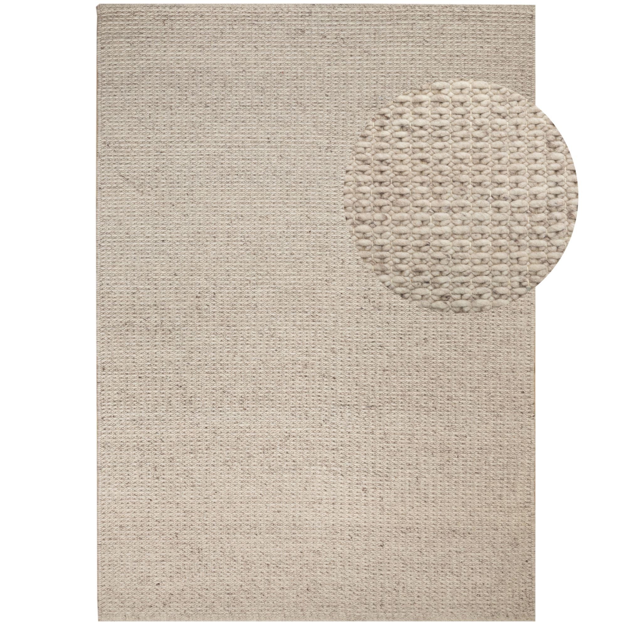 Steffensmeier Wollteppich Kornau mit Fusselstopp, Rechteckig, Handwebteppic günstig online kaufen