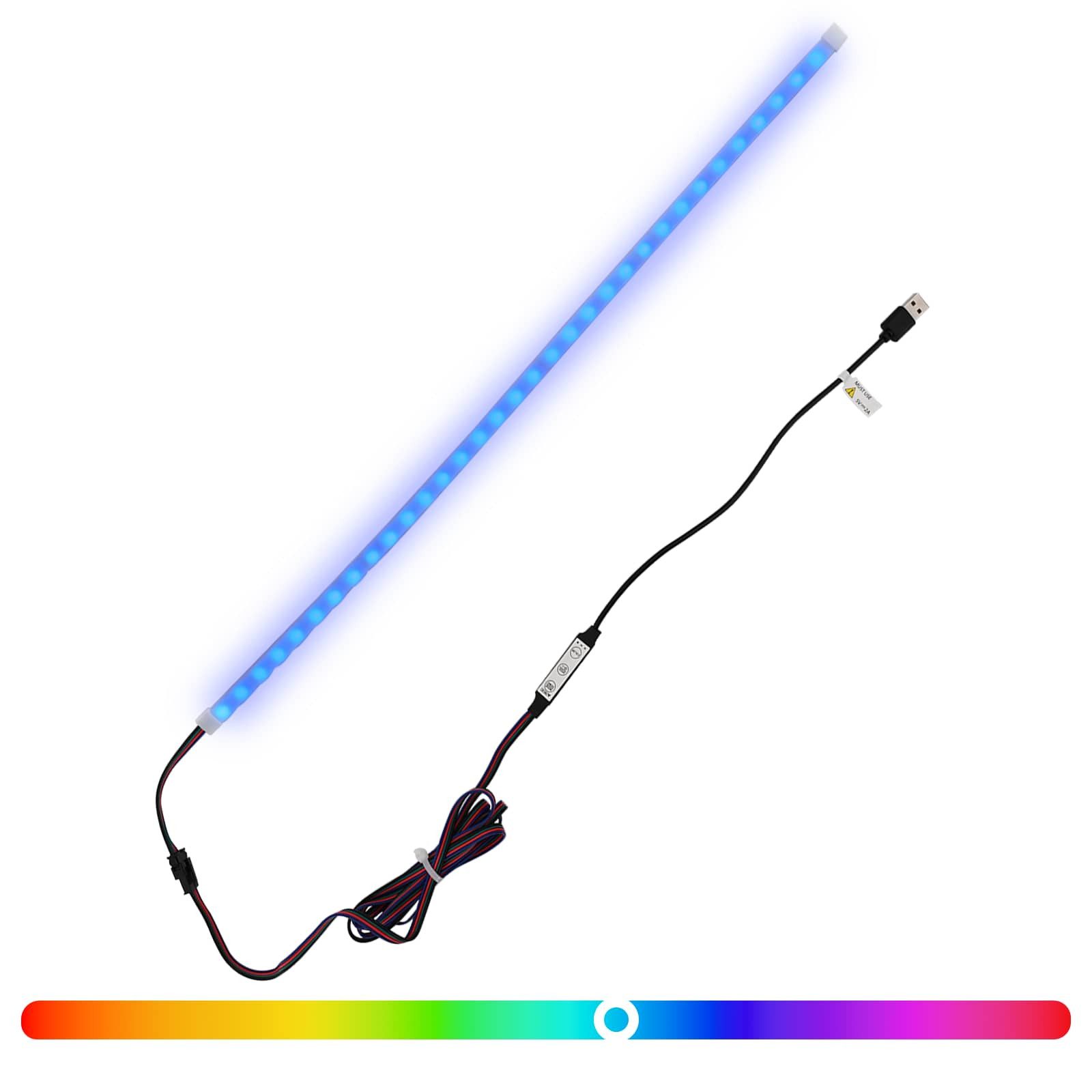 vidaXL Lichterschlauch LED Streifen 55 cm Mehrfarbig PVC